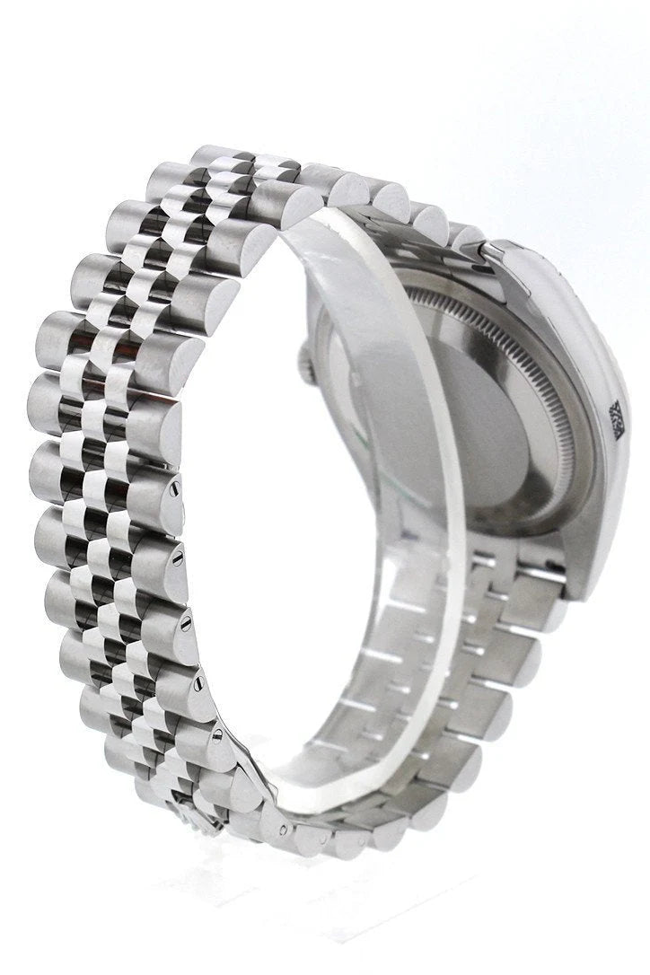 Datejust 36 Black Jubilee design set with Diamonds Dial 18k White Gold Diamond Bezel Jubilee Men's Watch 116244.