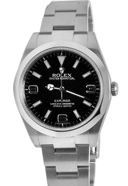 Explorer I 1 Black Dial Steel Mens Watch 214270.