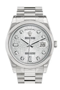 Day Date 36 Silver Jubilee Diamonds Dial President Men's Watch 118206.