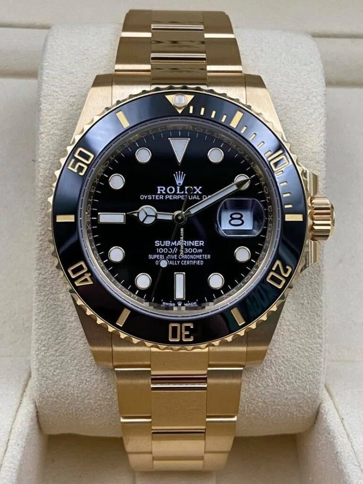 Submariner Date 41mm Black Dial Yellow Gold 126618LN Unworn 2021.