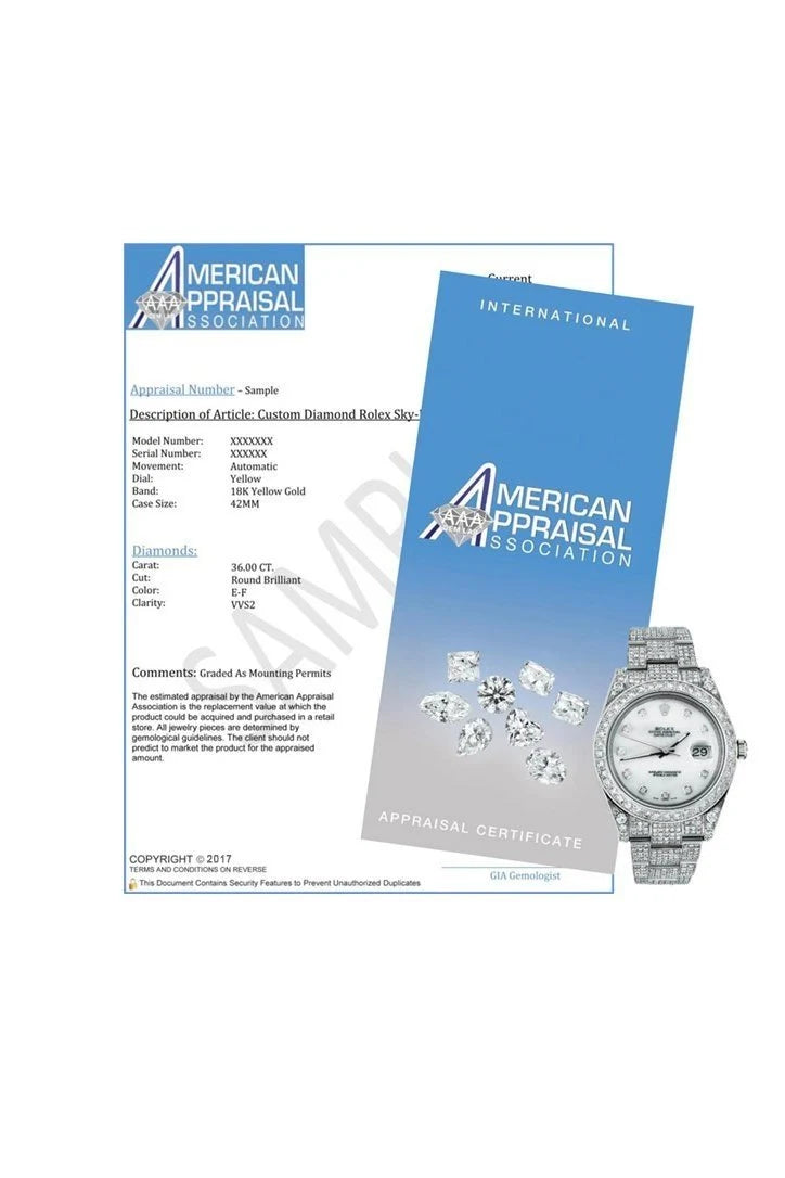 Datejust 36 White set with diamonds Dial Fluted Steel and 18k Rose Gold Jubilee Watch 116231.