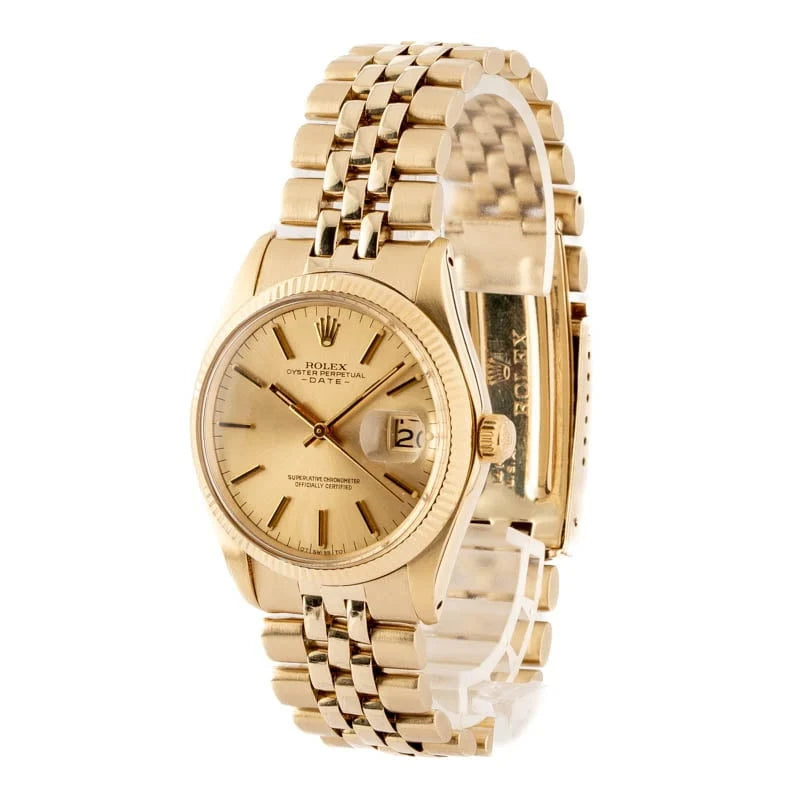 Pre Owned Rolex Date 1503 Champagne Dial