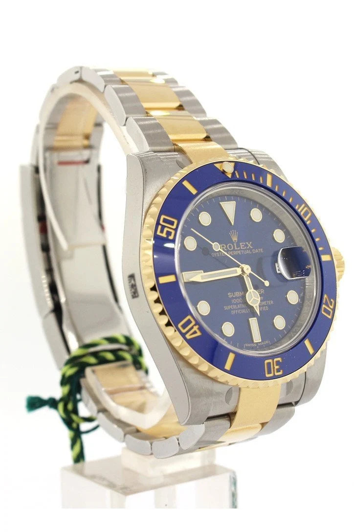Submariner Date 40 Blue Dial Gold and Steel Watch 116613LB 116613.