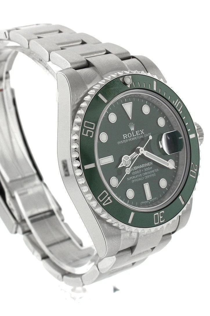Submariner Hulk Date 40 Green Dial Mens Watch 116610LV 116610.