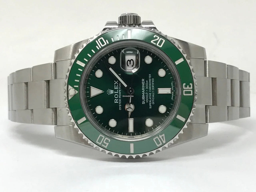 Submariner Date Green Hulk 40mm 116610LV Unworn 2019.