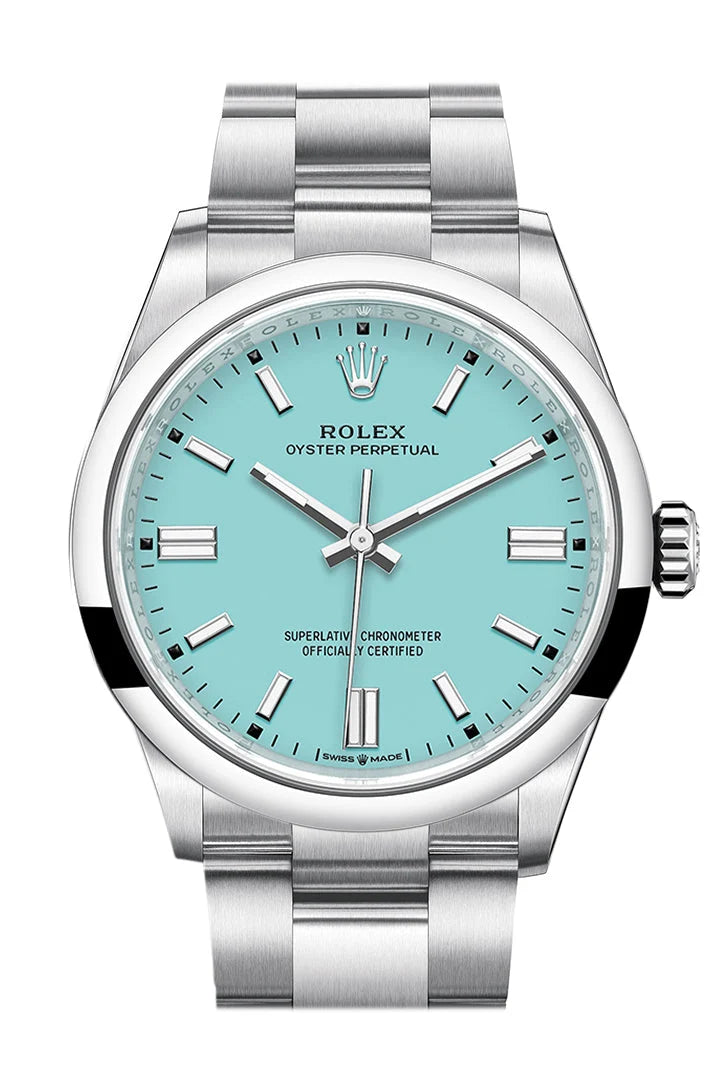 Oyster Perpetual 36 Turquoise Dial Oyster Bracelet Watch 126000.