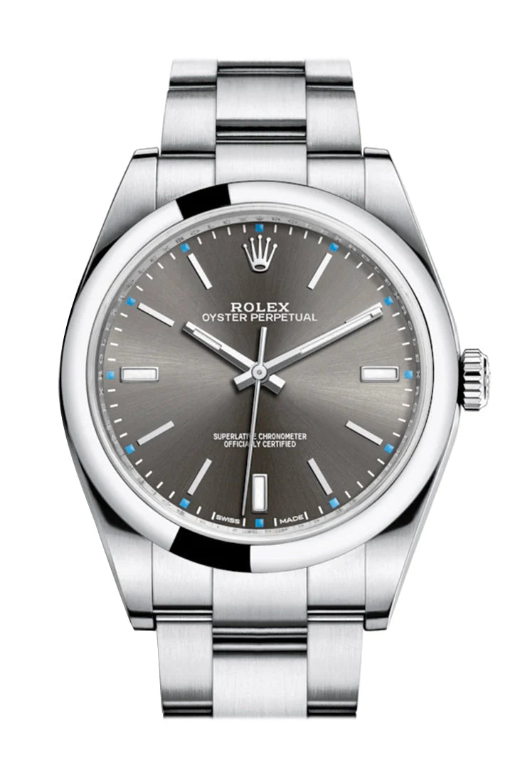 OYSTER PERPETUAL 39 Rhodium Dial Men's Watch 114300.