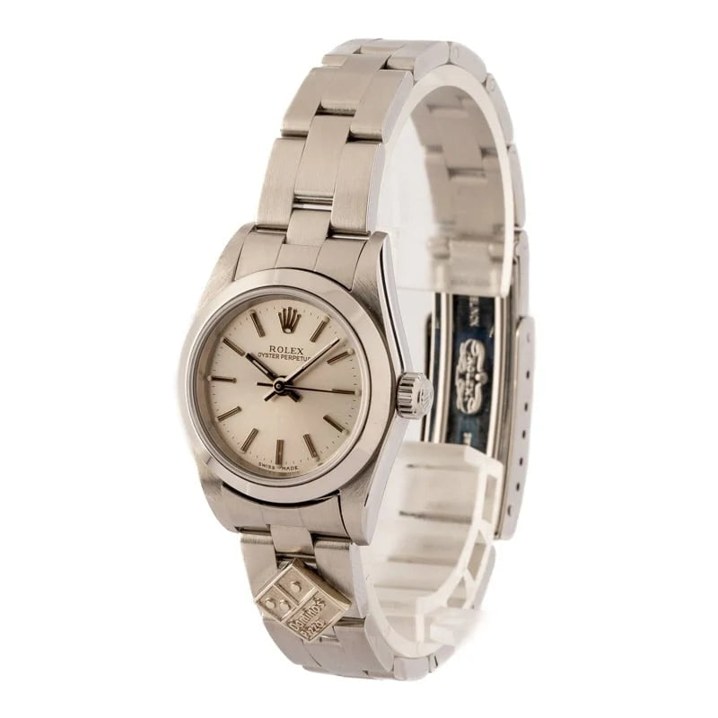 Ladies Rolex Oyster Perpetual 76080 Stainless Steel