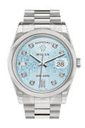 Day Date 36 Ice Blue Jubilee design set with diamonds Dial President Men's Watch 118206.