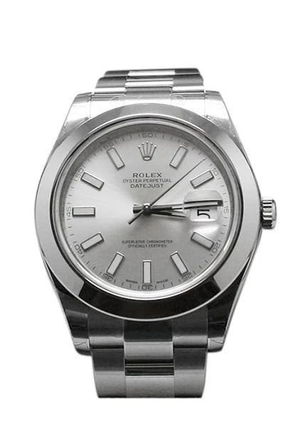 Datejust II 41 Silver Dial Steel Men's Watch 116300.