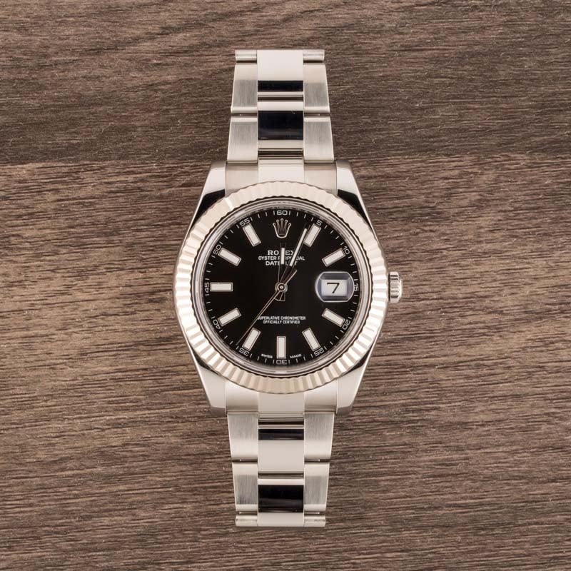 Rolex Datejust 116334 Black Index Dial