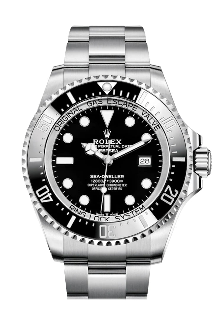 Sea-Dweller Deepsea 44 Black Dial Automatic Men's Stainless Steel Oyster Watch 126660.