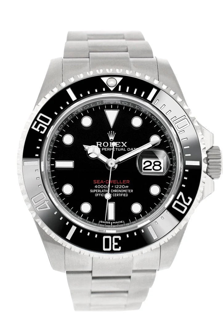 Sea Dweller Black Dial Stainless Steel Mens Watch 126600.
