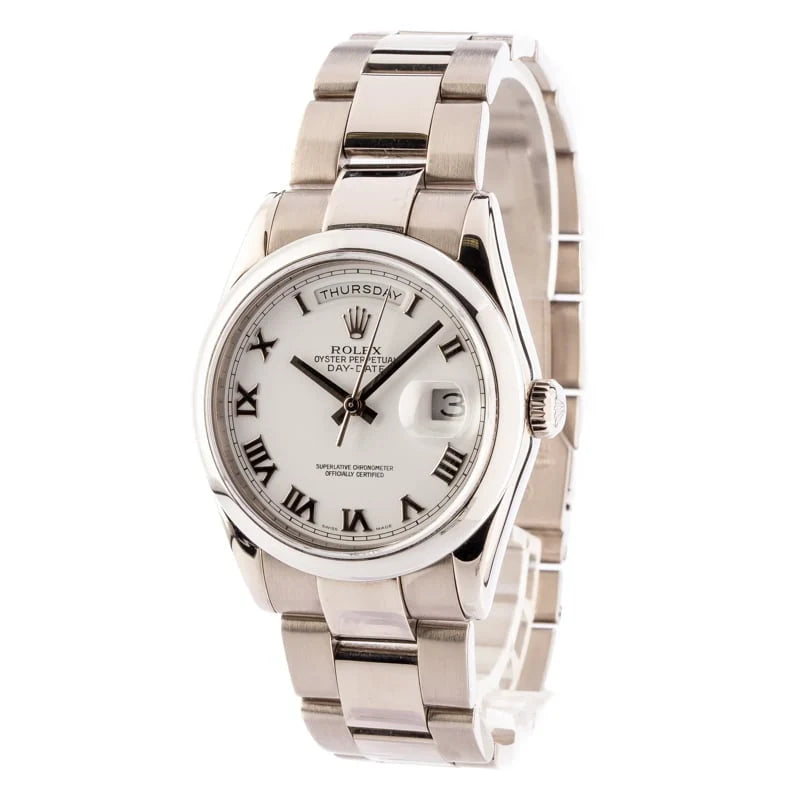 Rolex Day-Date 118209 White Gold