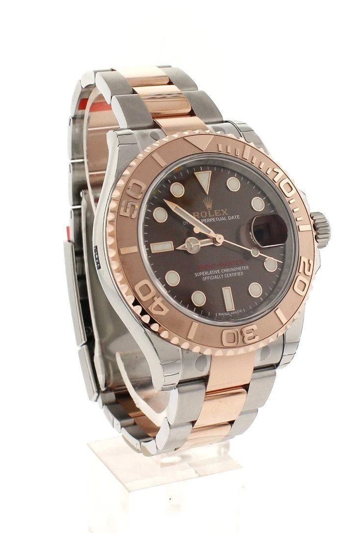 YACHT-MASTER 40 Chocolate Dial 18k Rose Gold Mens Watch 116621.