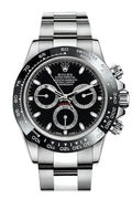 Cosmograph Daytona 40 Black Dial Stainless Steel Oyster Men's Watch 116500LN 116500.
