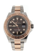 YACHT-MASTER 40 Chocolate Dial 18k Rose Gold Mens Watch 116621.