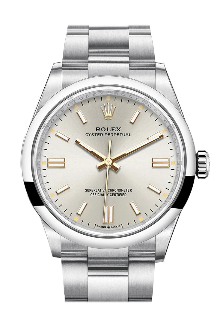 Oyster Perpetual 36 Silver Dial Oyster Bracelet Watch 126000.