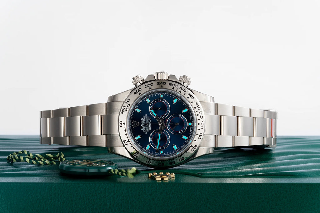 Rolex Cosmograph Daytona 18k White Gold Blue Dial 116509-0071
