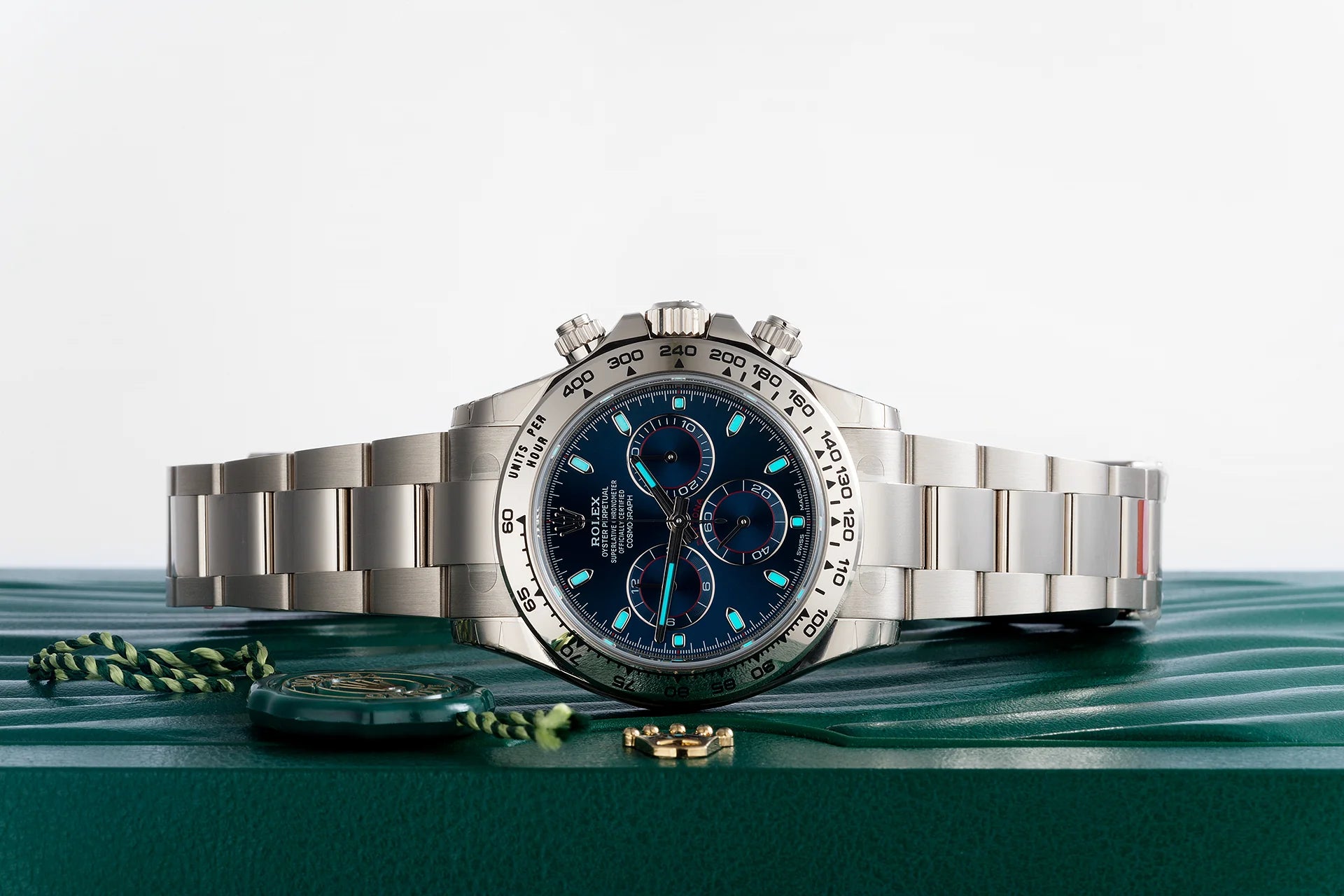 Rolex Cosmograph Daytona 18k White Gold Blue Dial 116509-0071
