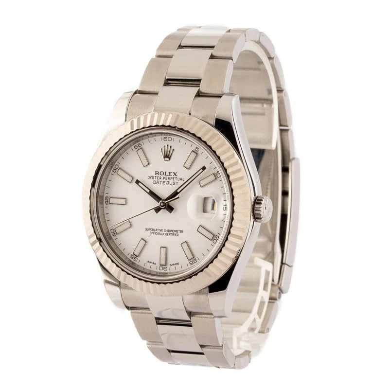 Rolex Datejust II Ref. 116334 White Dial