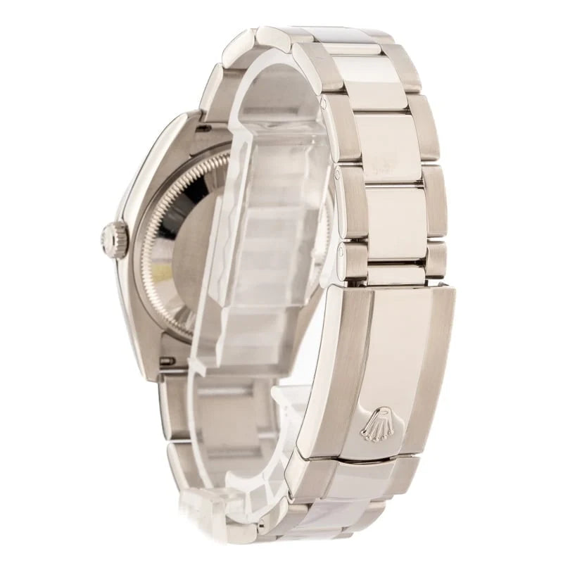 Rolex Date 115200 White Roman Dial
