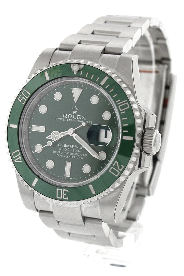 Submariner Hulk Date 40 Green Dial Mens Watch 116610LV 116610.