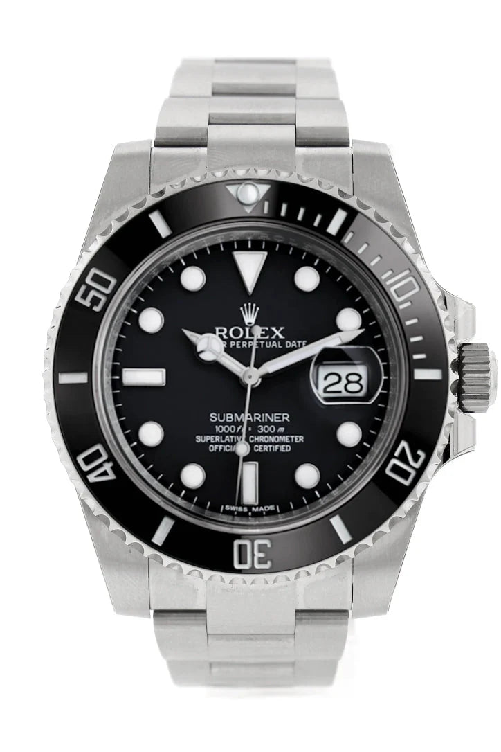 Submariner Date 40 Black Dial Mens watch 116610LN 116610.
