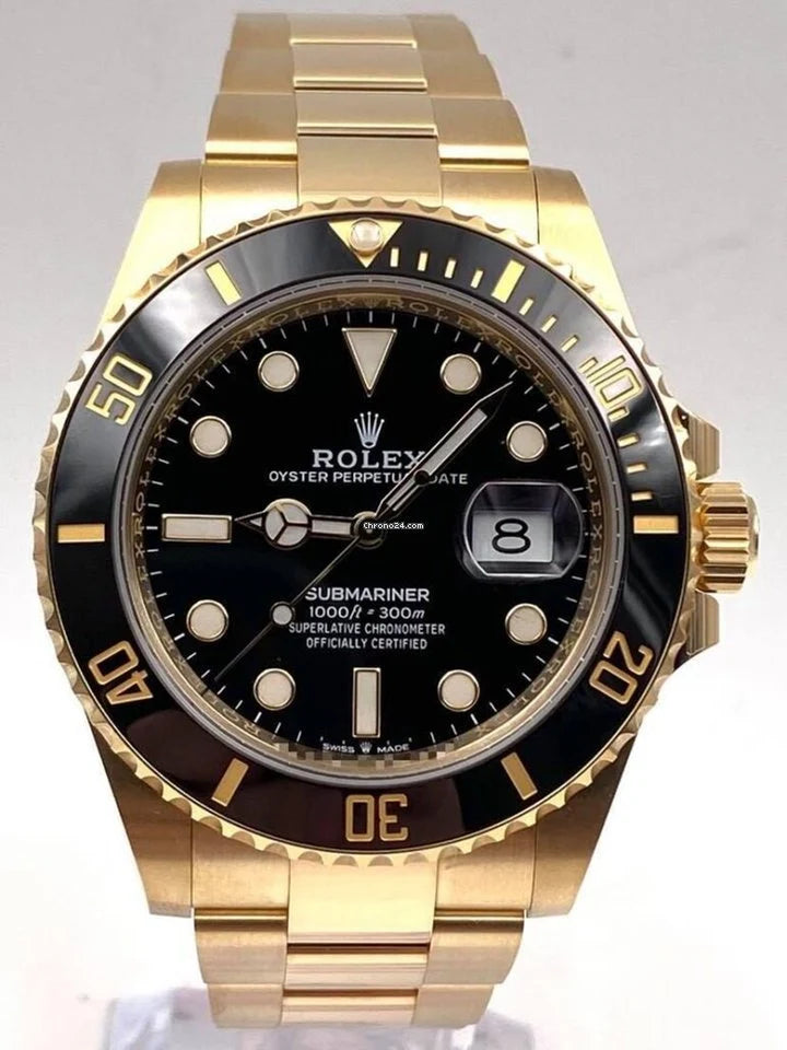 Submariner Date 41mm Black Dial Yellow Gold 126618LN Unworn 2021.