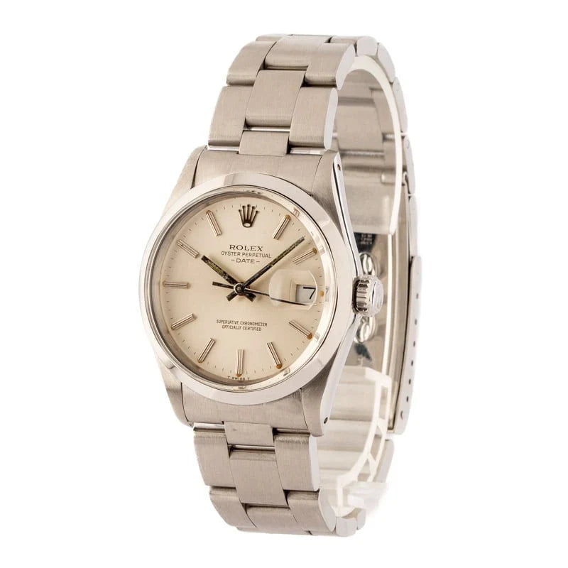 Rolex Date Stainless Steel 15000