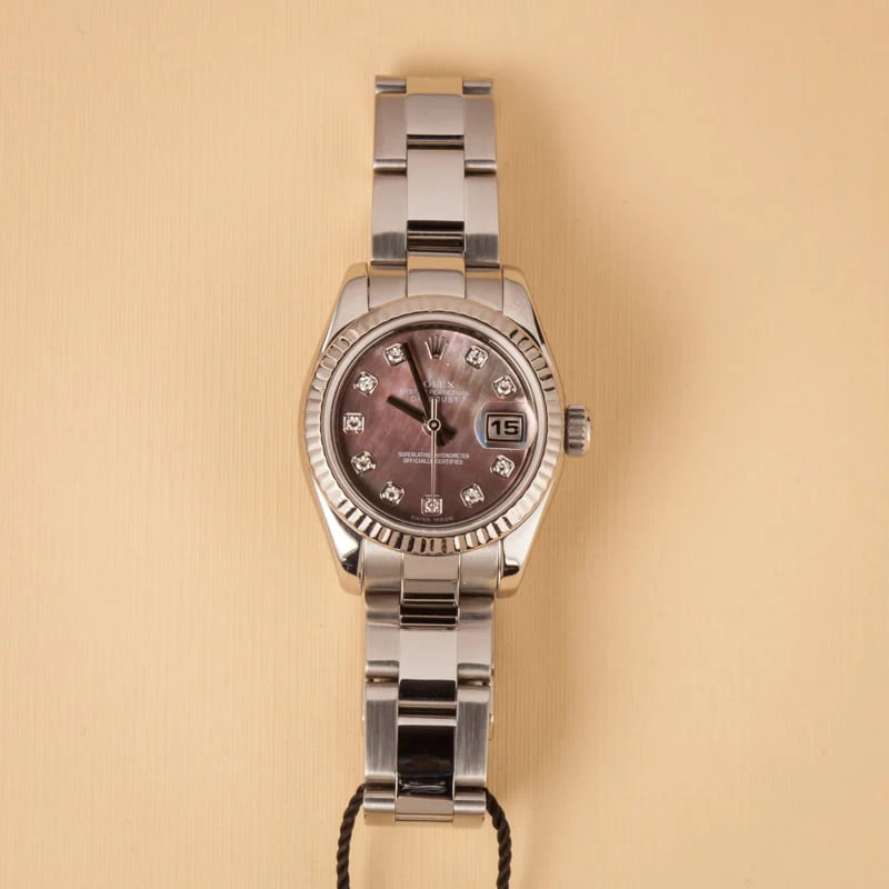 Ladies Rolex Oyster Perpetual 179174 Diamond Dial