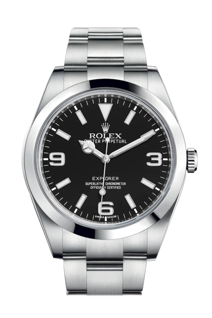 Explorer I 1 Black Dial Steel Mens Watch 214270.