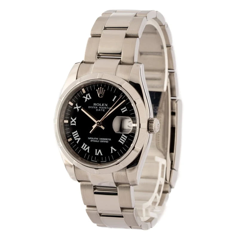 Rolex Date 115234 Black Dial