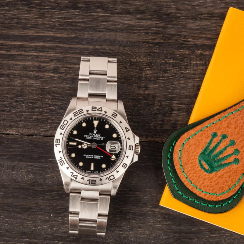 Rolex Explorer II 16550 Black Dial