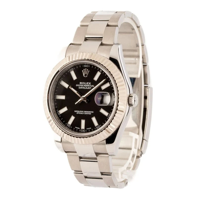 Rolex Datejust 116334 Black Index Dial