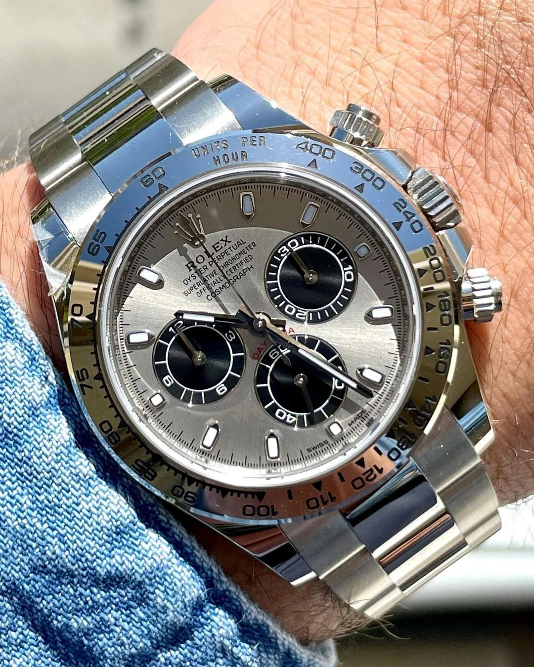 Rolex White Gold Daytona 116509 Steel and Black