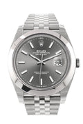 Datejust 41 Dark Rhodium Dial Automatic Men's Jubilee Watch 126300.