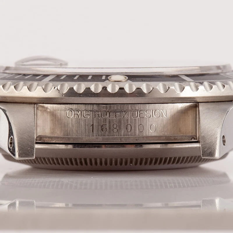 Vintage Rolex Submariner 168000 Stainless Steel