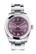 Oyster Perpetual 31 Red Grape Roman Dial Steel Ladies Watch 177200.