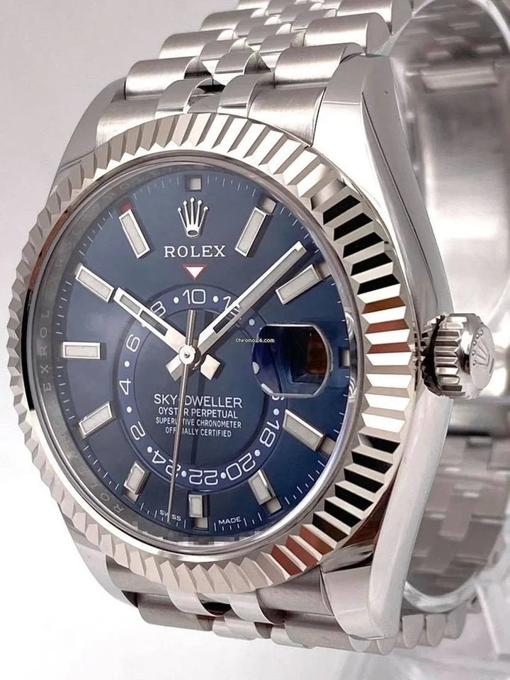 Sky-Dweller Blue Jubilee Bracelet 326934 2021 Unworn.